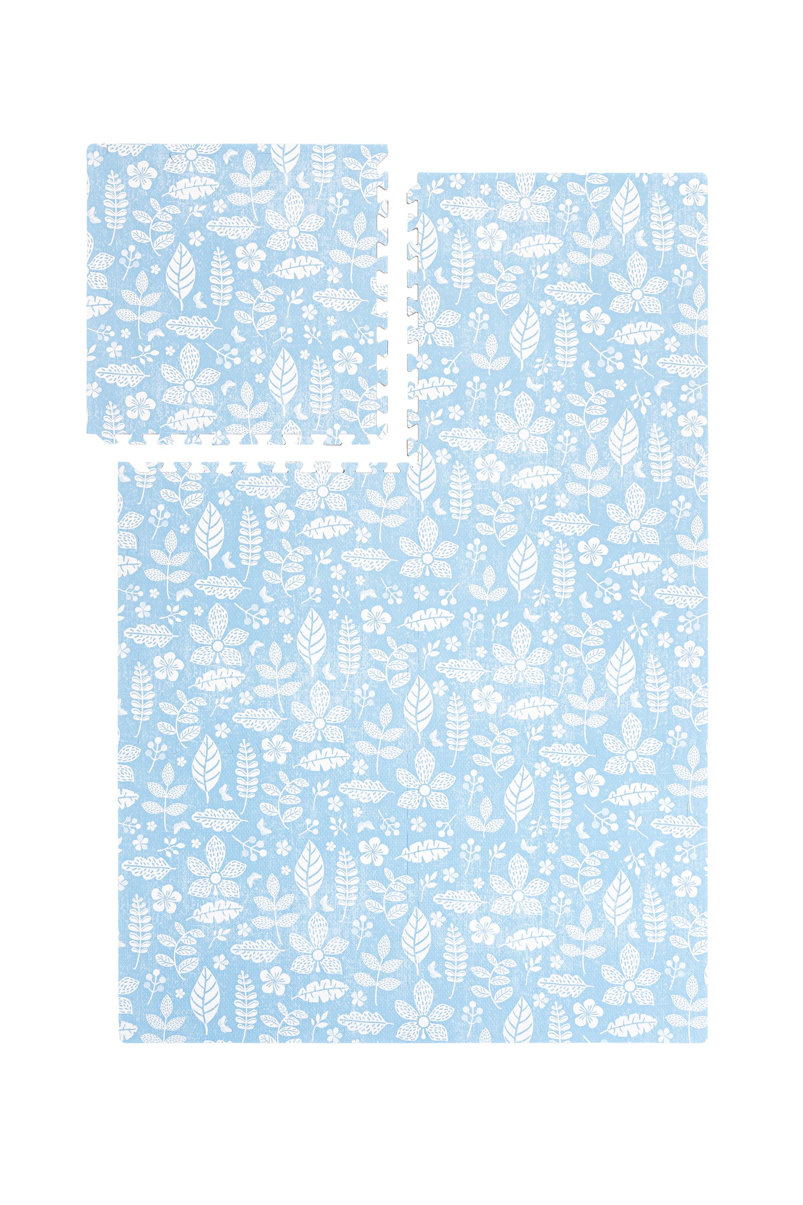 PopsyKosy Tranquil Flower Ocean Blue EVA play mat dual-side reversible pattern display