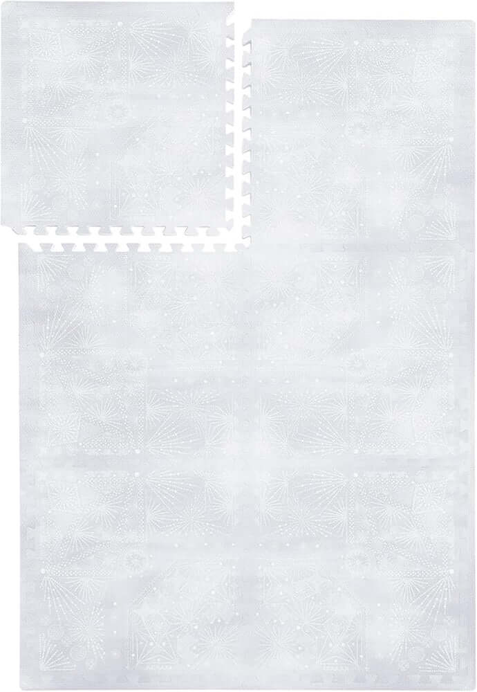 PopsyKosy Firework Lavender Grey EVA play mat dual-side reversible pattern display