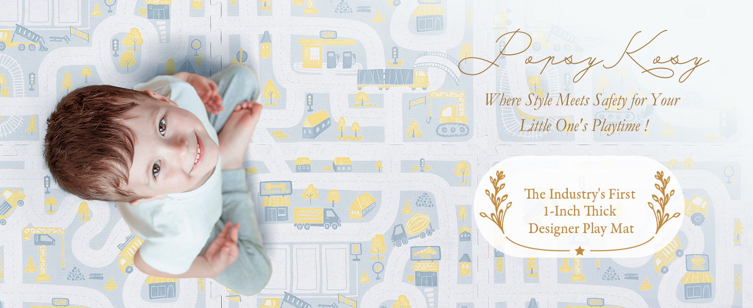 PopsyKosy Unveils Groundbreaking 1-Inch EVA Foam Stylish Play Mats