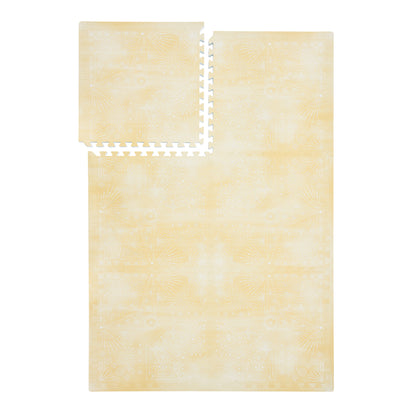 PopsyKosy Firework Champagne Yellow EVA play mat dual-side reversible pattern display