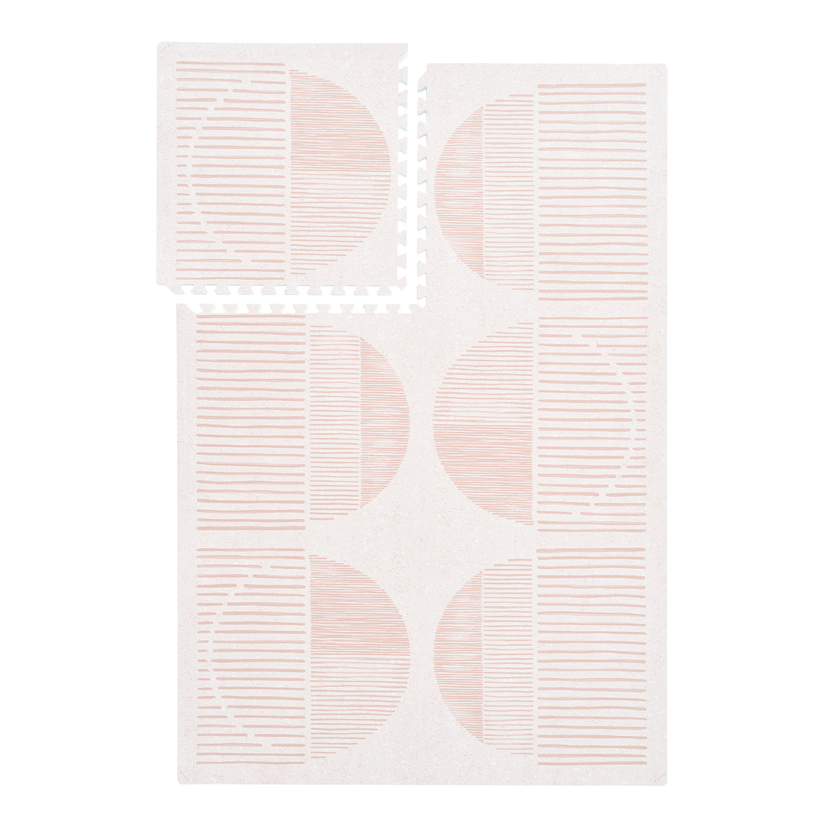 PopsyKosy Boho Cream Pink EVA play mat dual-side reversible pattern display