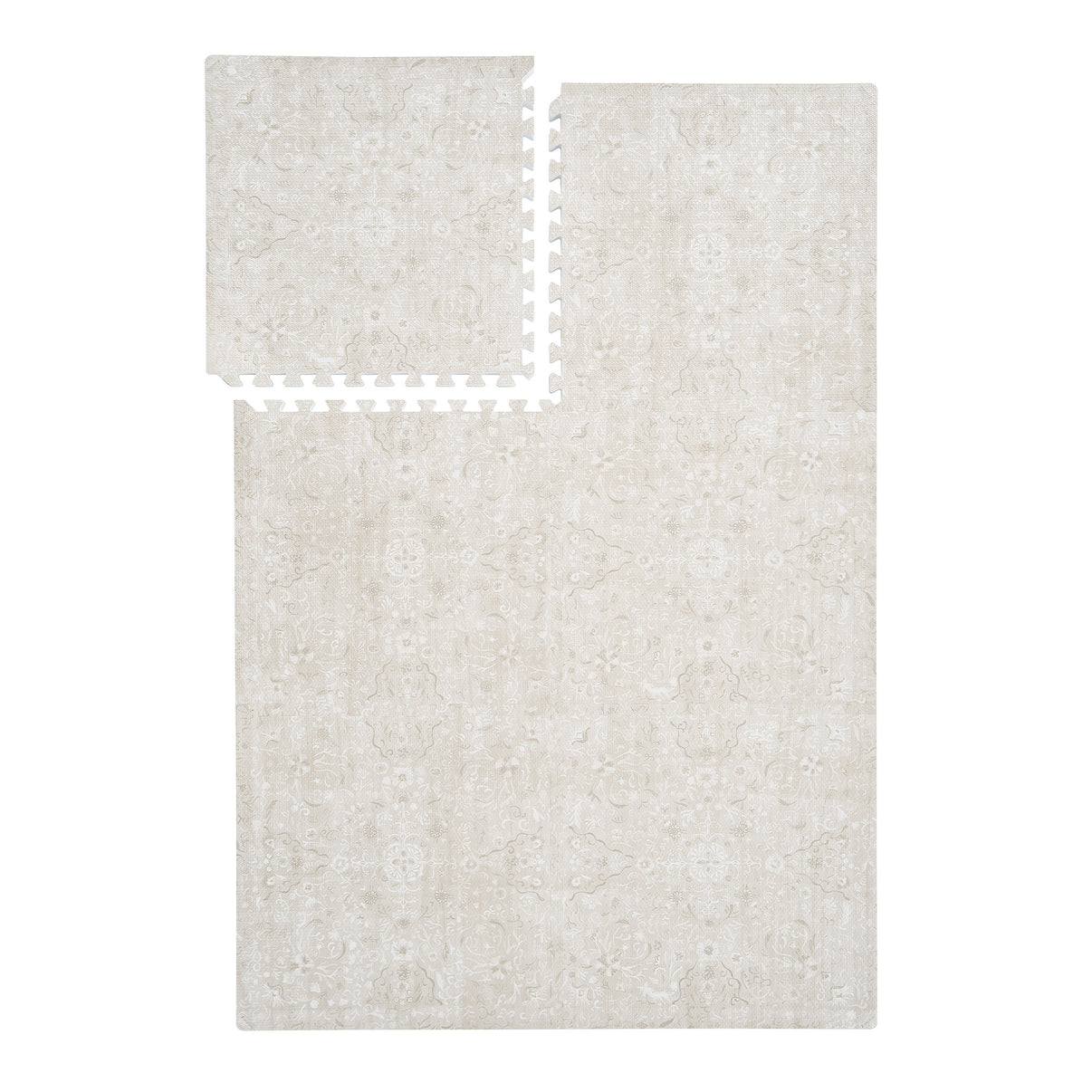 PopsyKosy Persian Garden Pearl Beige EVA play mat dual-side reversible pattern display