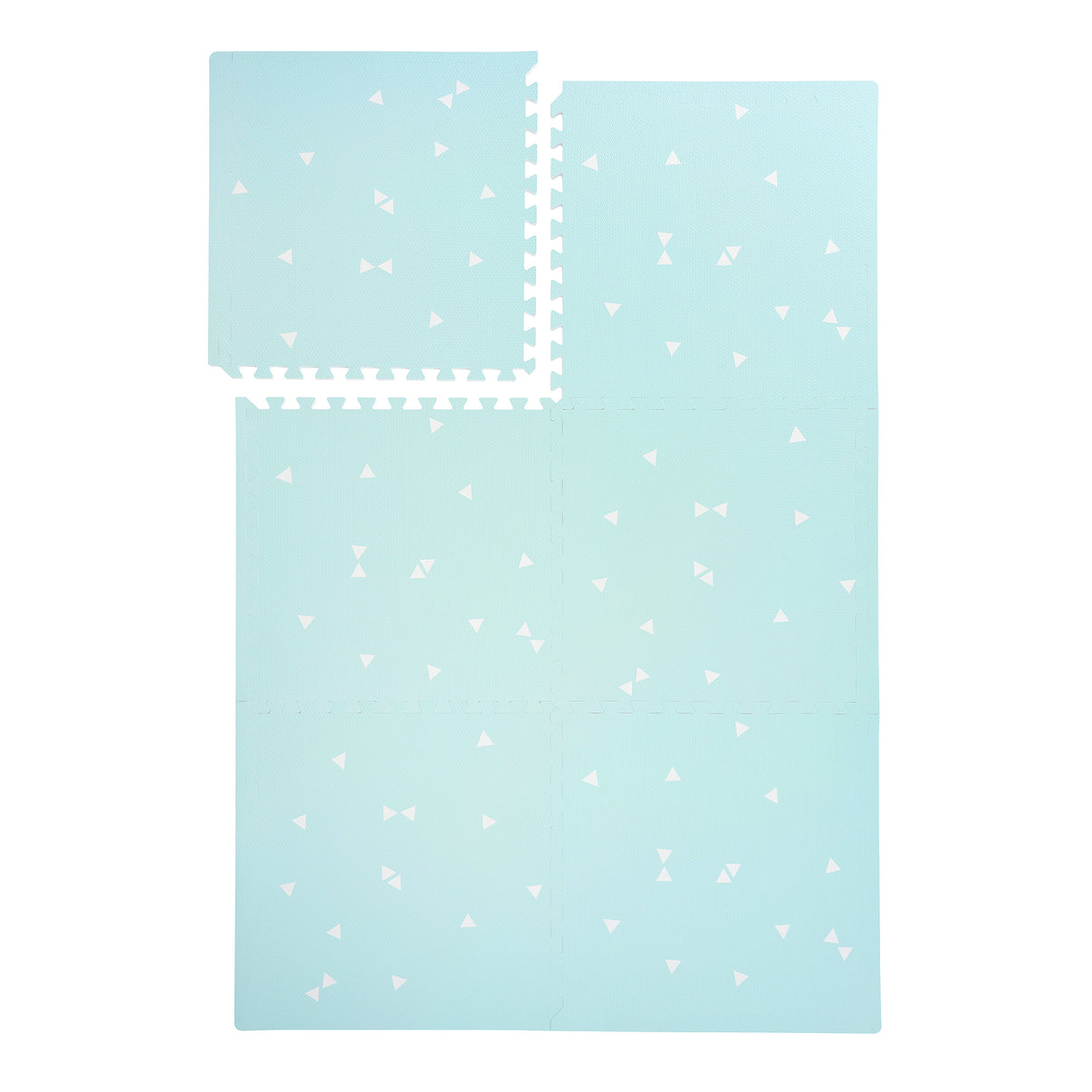 PopsyKosy Totem Triangles Blue EVA play mat dual-side reversible pattern display