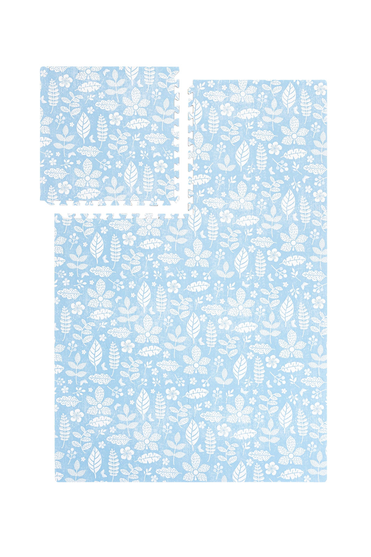 PopsyKosy Tranquil Flower Ocean Blue EVA play mat dual-side reversible pattern display