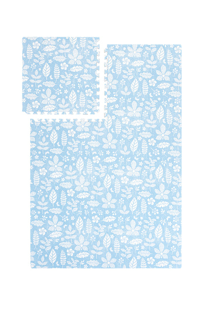 PopsyKosy Tranquil Flower Ocean Blue EVA play mat dual-side reversible pattern display