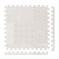 Stylish Large Baby Foam Play Mats｜Totem Puzzle - Totem Beige
