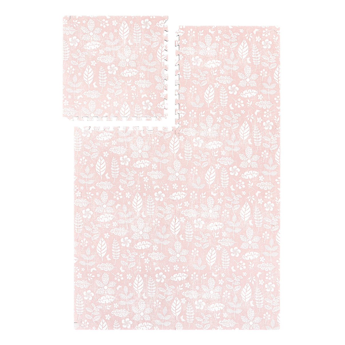 PopsyKosy Tranquil Flower Baby Coral EVA play mat dual-side reversible pattern display