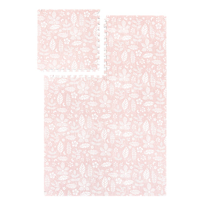 PopsyKosy Tranquil Flower Baby Coral EVA play mat dual-side reversible pattern display