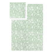 PopsyKosy Tranquil Flower Olive Green EVA play mat dual-side reversible pattern display