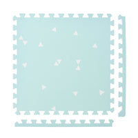 Stylish Large Baby Foam Play Mats｜Triangles - Lucite Green Triangles