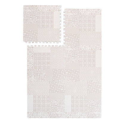 PopsyKosy Totem Beige EVA play mat dual-side reversible pattern display