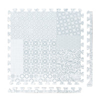 Stylish Large Baby Foam Play Mats｜Totem Puzzle - Totem Gray