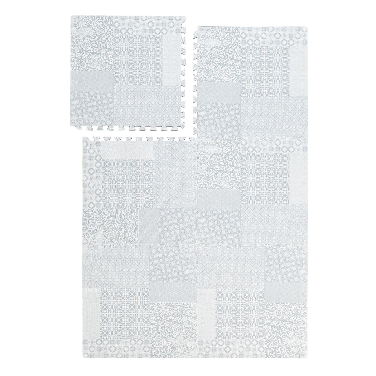 PopsyKosy Totem Gray EVA play mat dual-side reversible pattern display