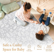 PopsyKosy Tranquil Flower Gray play mat dimensions and what is in the box