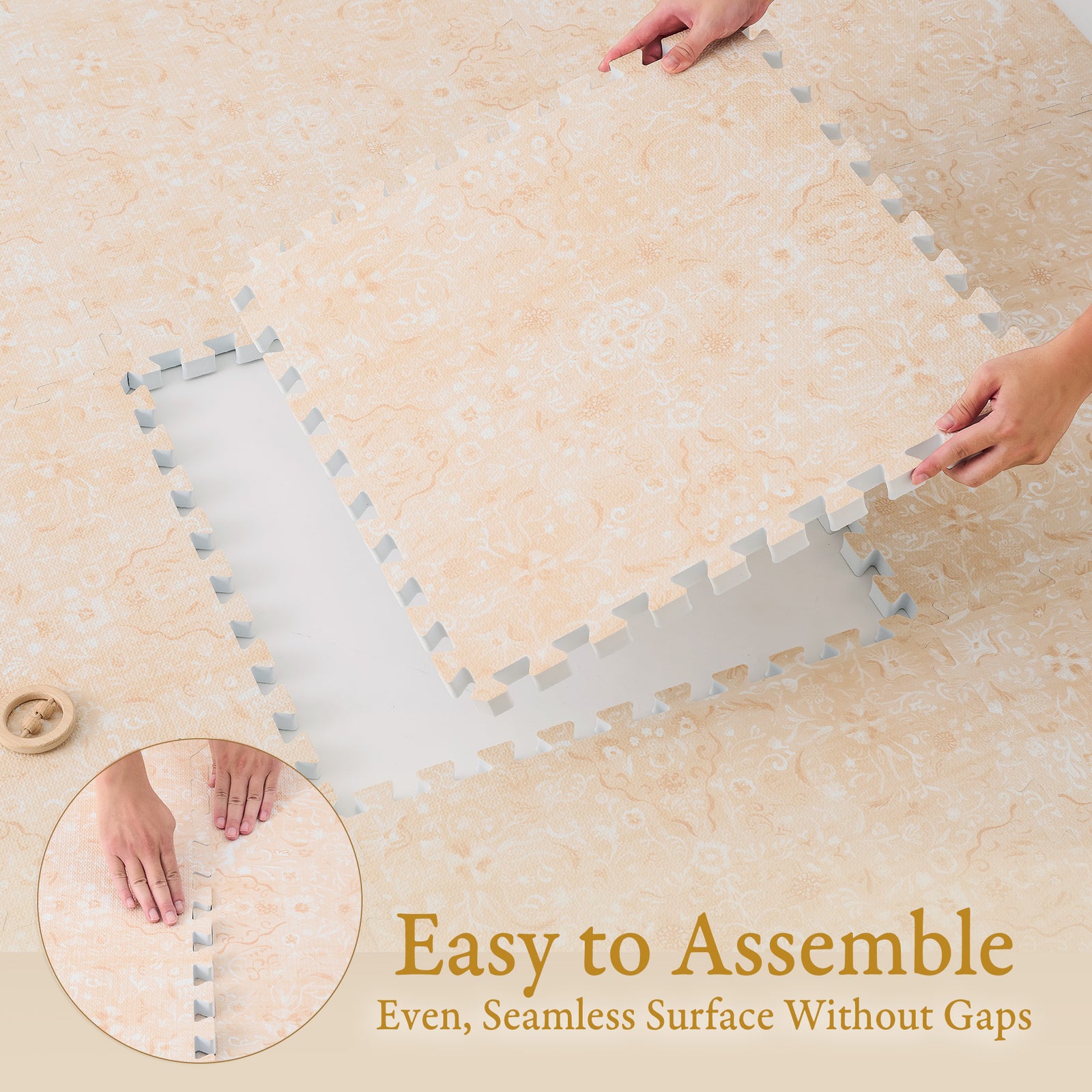 PopsyKosy Persian Garden Light Apricot play mat dimensions and what is in the box
