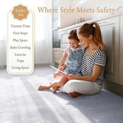 Close-up of firework burst texture on PopsyKosy Lavender Grey anti-slip play mat surface