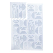 PopsyKosy Boulder Glacier Grey EVA foam play mat alternate angle showing stone texture detail