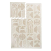 PopsyKosy Boulder Desert Sand EVA foam play mat dual-side display showing stone texture pattern on both faces