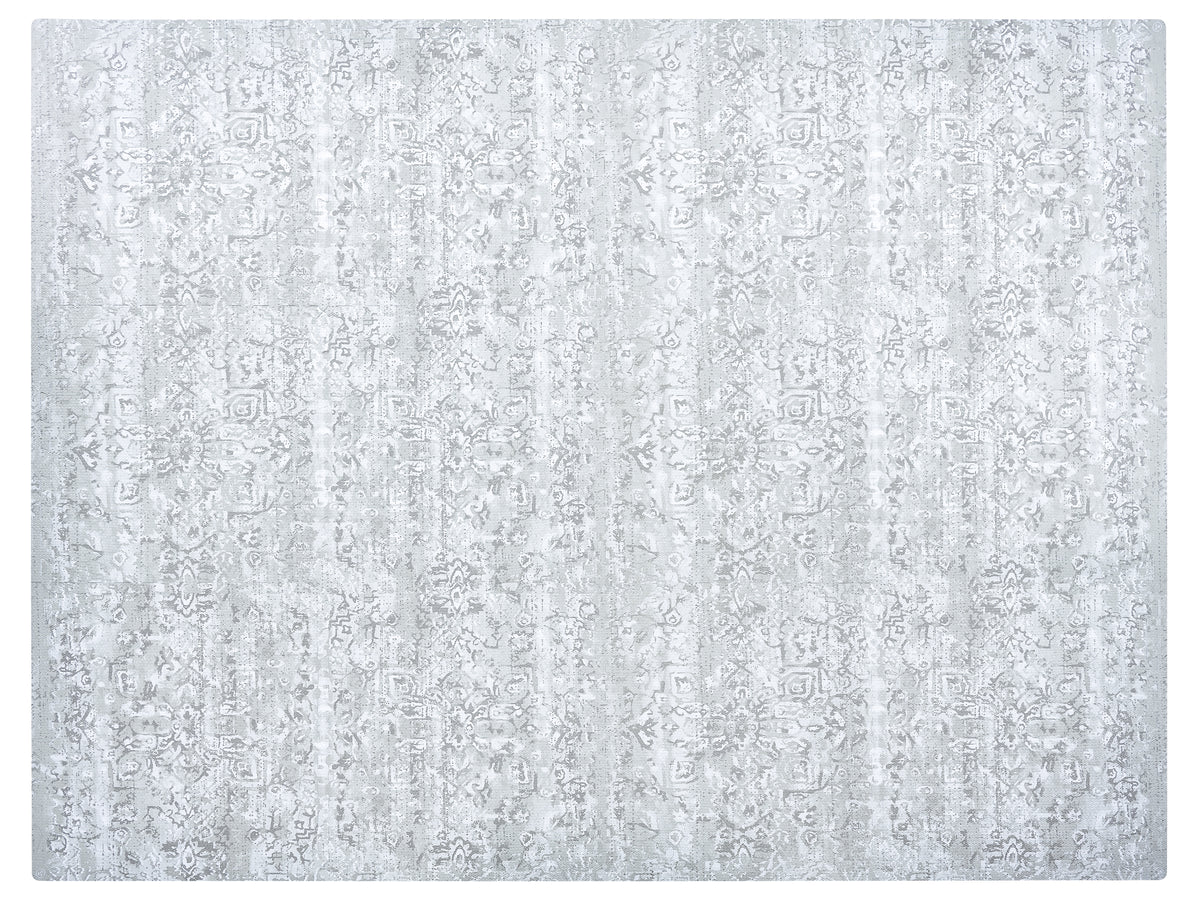 Vintage Floral Muted Gray play mat full floor layout