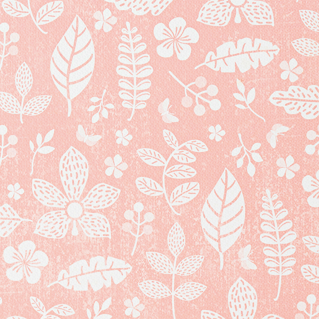 Tranquil Flower - Baby Coral play mat surface pattern detail