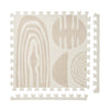 Boulder - Desert Sand play mat tiles and border pieces on white