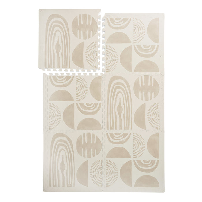 Boulder - Desert Sand play mat full set on a white background