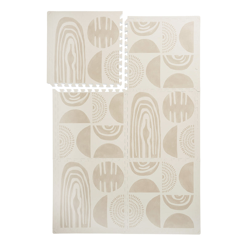 Boulder - Desert Sand play mat full set on a white background