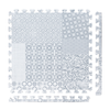 Totem - Gray play mat tiles and border pieces on white