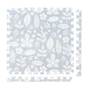 Tranquil Flower - Gray play mat tiles and border pieces on white