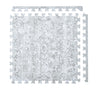 PopsyKosy Vintage Floral Muted Gray 0.5-inch EVA play mat tiles with borders