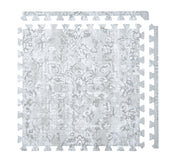 Vintage Floral - Muted Gray